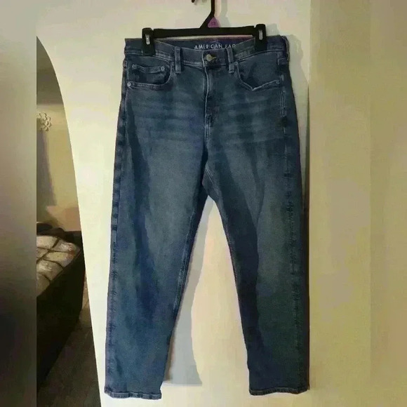 American eagle 90s straight, stretch jeans size 8 short #202 - Picture 1 of 2